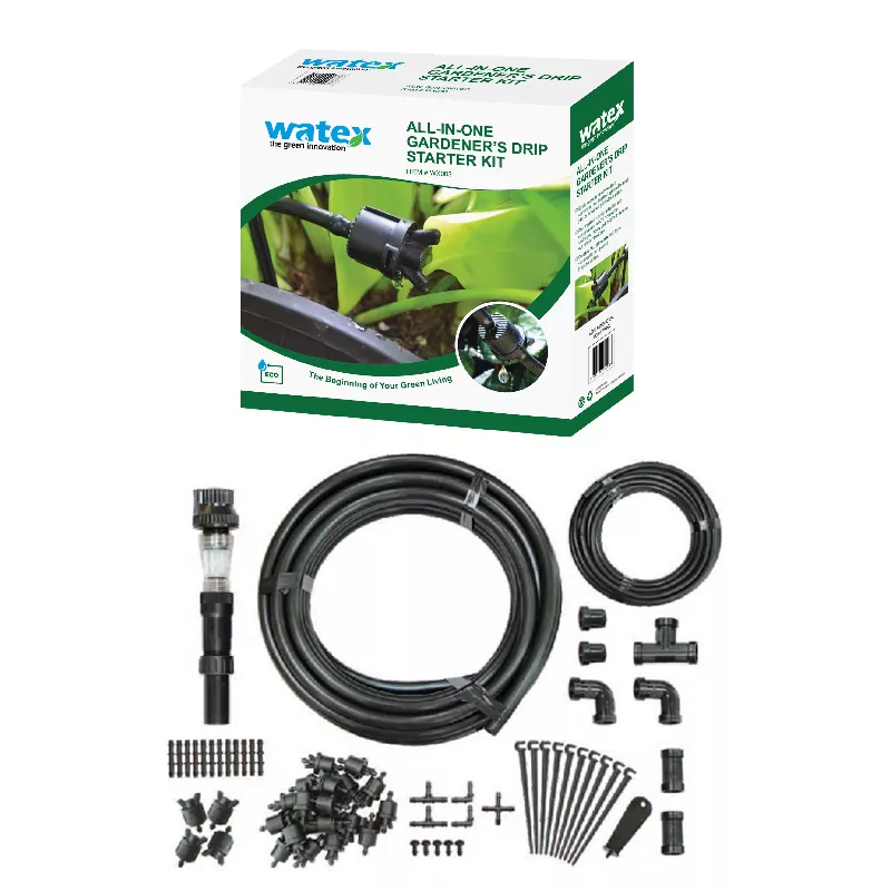 Kit de inicio de goteo para jardineros todo en uno