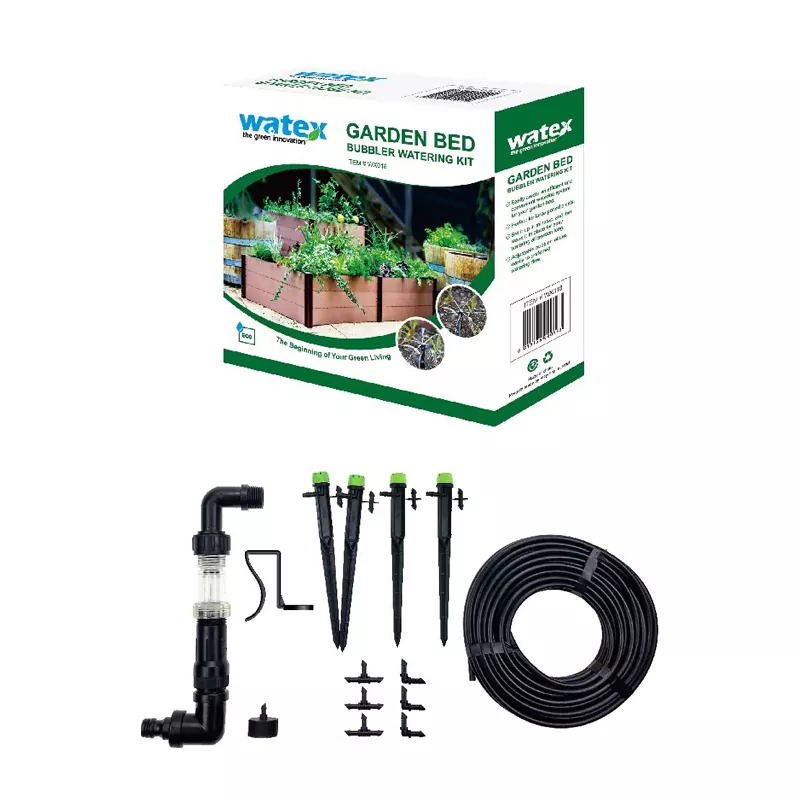 Kit de riego con burbujeador para cama de jardín